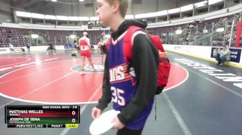 215 lbs Champ. Round 3 - Joseph De Sena, Tottenville-PSAL vs Matthias Welles, Waverly