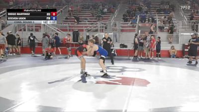 106 lbs Cons. Round 3 - Diego Martinez, Relentless Training Center vs Steven Uden, Patton Trained WC