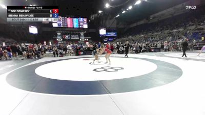 110 lbs Cons. Rd Of 32 - Zoe Dempsey, IL vs Sienna Benavidez, ID