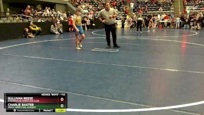 112 lbs Cons. Round 3 - Charlie Baxter, Ubasa Wrestling Academy vs Sullivan Reese, Powerhouse Wrestling Club