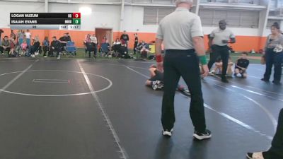 92 lbs Round 5 (8 Team) - Isaiah Evans, Neighborhood Wrestling vs Logan Nuzum, Ohio Gold