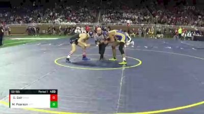 D2-165 lbs Champ. Round 1 - Gabe Gair, Sparta HS vs Martre Pearson, Jefferson HS