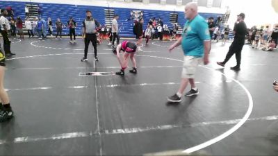 85 lbs Round 5 - Aria Bushaw, Carolina Reapers vs Sophia Miller, Goose Creek Gators