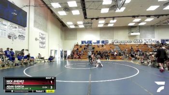 141 lbs Quarters & 1st Wb (16 Team) - Adan Garcia, Modesto Junior College vs Nick Jimenez, Sierra College