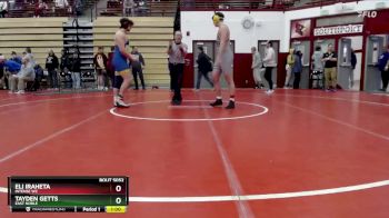 215 lbs Cons. Round 4 - Tayden Getts, East Noble vs Eli Iraheta, Intense WC