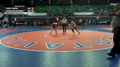 1A-4A 150 Quarterfinal - Johnathan Marquez, J.B. Pennington vs Corey Owens, Alexandria HS