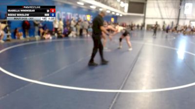 207 lbs Quarterfinal - Reese Winslow, Hawkeye Community College vs Isabella Winingear, Quincy