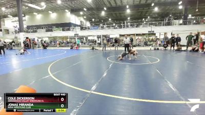 64 lbs Cons. Round 3 - Cole Dickerson, Shenandoah Valley Wrestling Cl vs Jonas Miranda, NOVA Wrestling Club