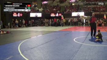 40 lbs 5th Place Match - Wynston Walstad, Team Champs vs Bodie Scott, Choteau Mat Sharks