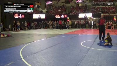 40 lbs 5th Place Match - Wynston Walstad, Team Champs vs Bodie Scott, Choteau Mat Sharks