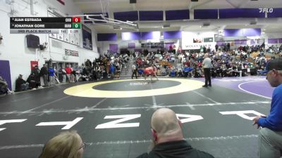 Boys 217 lbs 3rd Place Match - Jonathan Gore, Durham Boys vs Juan Estrada, Chico Boys