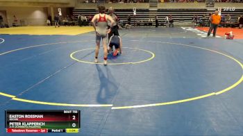 125 lbs Cons. Round 3 - Easton Rossman, Rocori vs Peter Klapperich, Z-M (Zumbrota/Mazeppa)