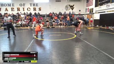 190 lbs Round 2 - Jake Schoer, Wapsie Valley vs Owen Grimstad, Waukon