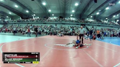 95 lbs Cons. Round 3 - William Berhorst, Comet Wrestling Club-A  vs Braxtyn Lee, St. Joseph Metro Kids Wrestling Club-AA