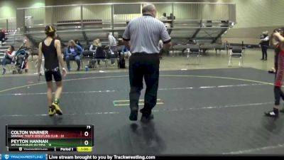 75 lbs Finals (8 Team) - Maddix Hicks, Saranac Youth Wrestling Club vs Ayden Hudsom, Untouchables-Olympia