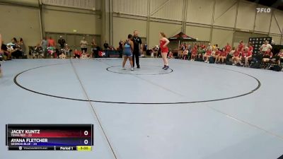 155 lbs Placement Matches (8 Team) - Jacey Kuntz, Texas Red vs Ayana Fletcher, Georgia Blue