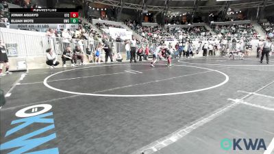 61 lbs Quarterfinal - Jonah Aguayo, Grove Takedown Club vs Elijah Mote, Bartlesville Wrestling Club