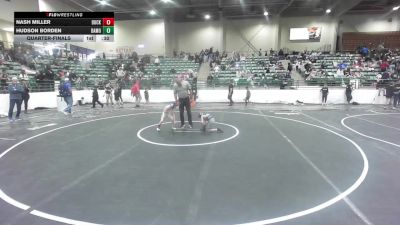 50 lbs Consi Of 16 #2 - Nash Miller, Buckaroo WC vs Hudson Borden, Damonte Mustangs WC