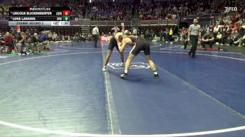 1A-190 lbs Champ. Round 2 - Luke Lansing, Springville vs Lincoln Blickenderfer, Central Springs