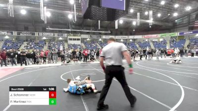 95 lbs Round Of 16 - Jaydyn Schommer, Nebraska Boyz vs Patrick Martinez, Pirates