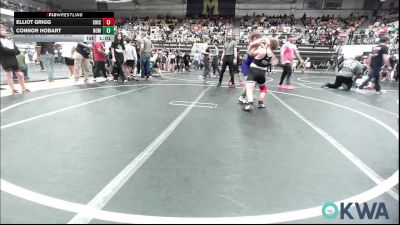110 lbs Quarterfinal - Elliot Grigg, Chickasha Youth Wrestling vs Connor Hobart, Team Nomad