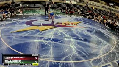 130 lbs Round 3 (4 Team) - Regan Anderson, Saint Michael/Albertville vs Peyton Kratochvill, Holmen