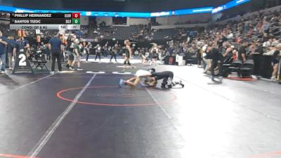113 lbs Consi Of 8 #2 - Phillip Hernandez, Clovis North (CS) vs Santos Tizoc, Silver Creek (CC)
