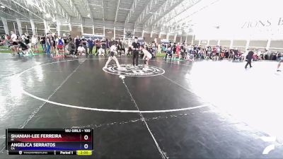 100 lbs Semifinal - Shaniah-Lee Ferreira, HI vs Angelica Serratos, CA