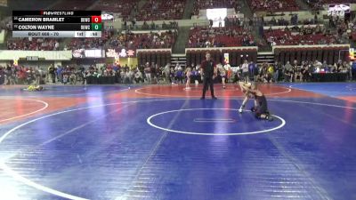 70 lbs Cons. Round 3 - Colton Wayne, Laurel Matburners vs Cameron Bramlet, Casper Wrestling Club