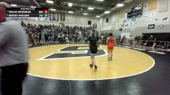 125 lbs Champ. Round 1 - Destiny Paulson, Cheyenne East vs Tealah Stevenson, Newcastle