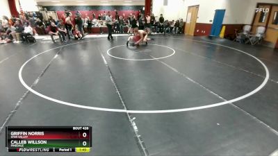 126 lbs Cons. Round 2 - Calleb Willson, Pinedale vs Griffin Norris, Star Valley