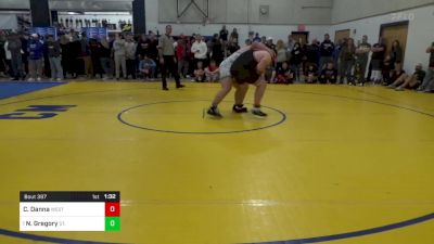 285 lbs R-32 - Cam Danna, West Allegheny vs Nate Gregory, St. Edward-OH