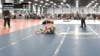 110 lbs Round 3 - 12:00pm Friday - Denver Wolf, Oklahoma Elite vs Blaise Wilson, Terps XPress