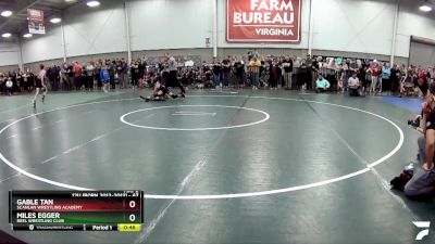 67 lbs Champ. Round 2 - Gable Tan, Scanlan Wrestling Academy vs Miles Egger, Reel Wrestling Club