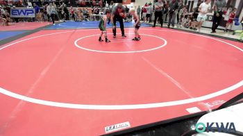 40 lbs Round Of 16 - Nova Miller, Wagoner Takedown Club vs Hastin Chitty, Gore Pirates Youth Wrestling