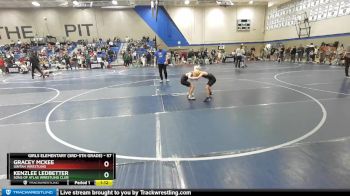 57 lbs Round 3 - Kenzlee Ledbetter, Sons Of Atlas Wrestling Club vs Gracey Mckee, Uintah Wrestling