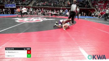 55 lbs Round Of 16 - Haze Mashburn, Collinsville Cardinal Youth Wrestling vs Tae Berry, Ark City Takedown