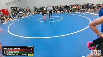 110 lbs Quarterfinal - Shaylee Loveland, Campbell County vs Taylee Williamson, Chadron Girls