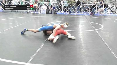 106 lbs Rr Rnd 3 - Scott Tabaka, Misdirection Mat Club - HSB vs Kody Dott, Journeymen Blue - HSB