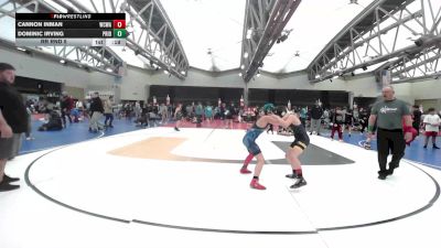 85 lbs Rr Rnd 5 - Cannon Inman, Wrecking Crew Wrestling Academy vs Dominic Irving, Pride K3