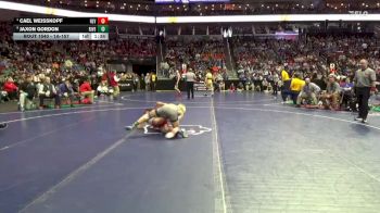 1A-157 lbs Cons. Round 5 - Jaxon Gordon, Riverside, Oakland vs Cael Weisskopf, HLV-TC