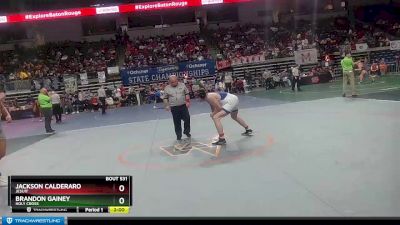 D 1 182 lbs Semifinal - Jackson Calderaro, Jesuit vs Brandon Gainey, Holy Cross