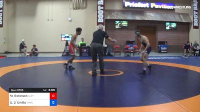 61 kg Cons 8 #1 - Malcolm Robinson, NJRTC vs Dylan D`Emilio, TMWC/ Ohio RTC