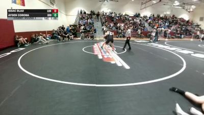 157 lbs Champ. Round 1 - Issac Blau, Lovell vs Ayden Corona, Green River