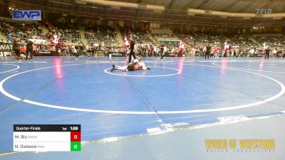 70 lbs Quarterfinal - Matthew Bly, Mat Assassins vs Nico Distasio, Region Wrestling Academy