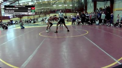 165 lbs Champ. Round 2 - Melvin Miller, Bishop McCort vs Mac Elson, Massillon Perry