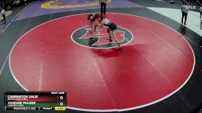 Cons. Round 1 - Carrington Uhlir, Battle Creek Girls vs Vivienne Mulder, Lakeview Girls