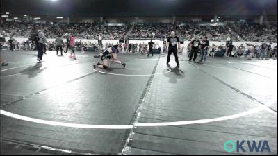 115 lbs 7th Place - Alexis Bishop, Bristow Elementary Wrestling Club vs Kaydance Williams, Locust Grove Youth Wrestling