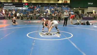 126 lbs Consi Of 64 #1 - Joseph Britt, SC vs Graydon Martin, VA