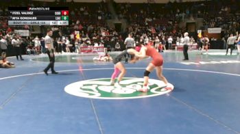 Girls 125 lbs Quarterfinal - Mya Gonzales, Legacy Academy vs Itzel Valdez, Cobre